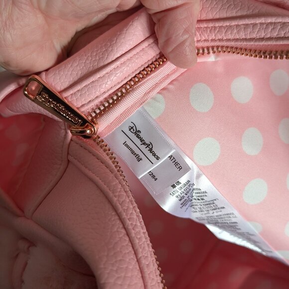 HKDS-Minnie Mouse Loungefly Mini Backpack “Piglet Pink” NWT - Picture 4 of 8